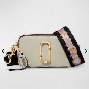Marc Jacobs Snapshot Crossbody Camera Bag - Cream with Gold Hardware